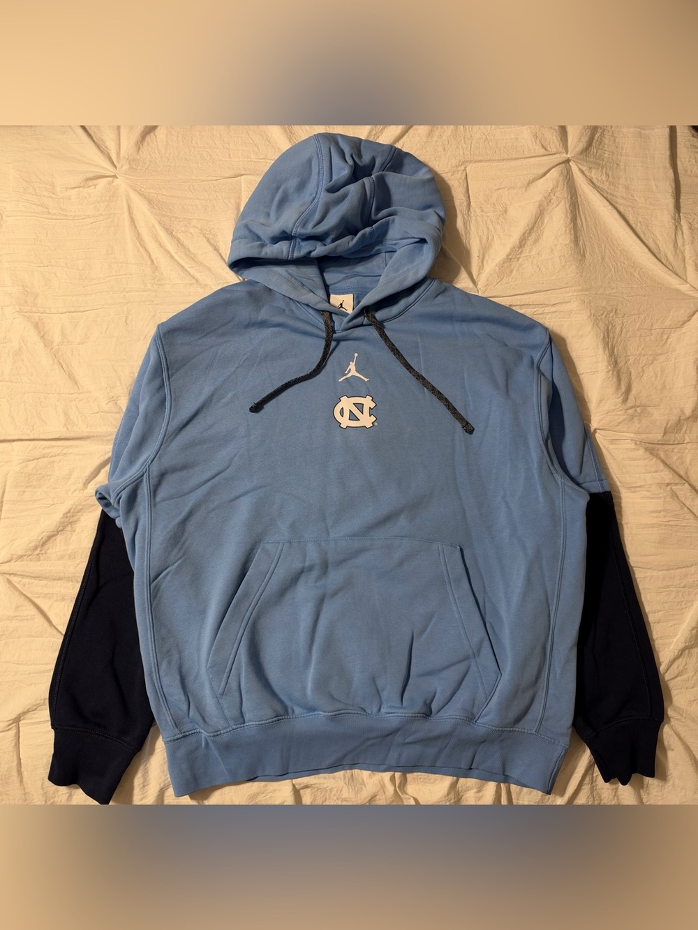 Jordan UNC Tar Heels Blue Fleece Pullover Hoodie Men's Size L